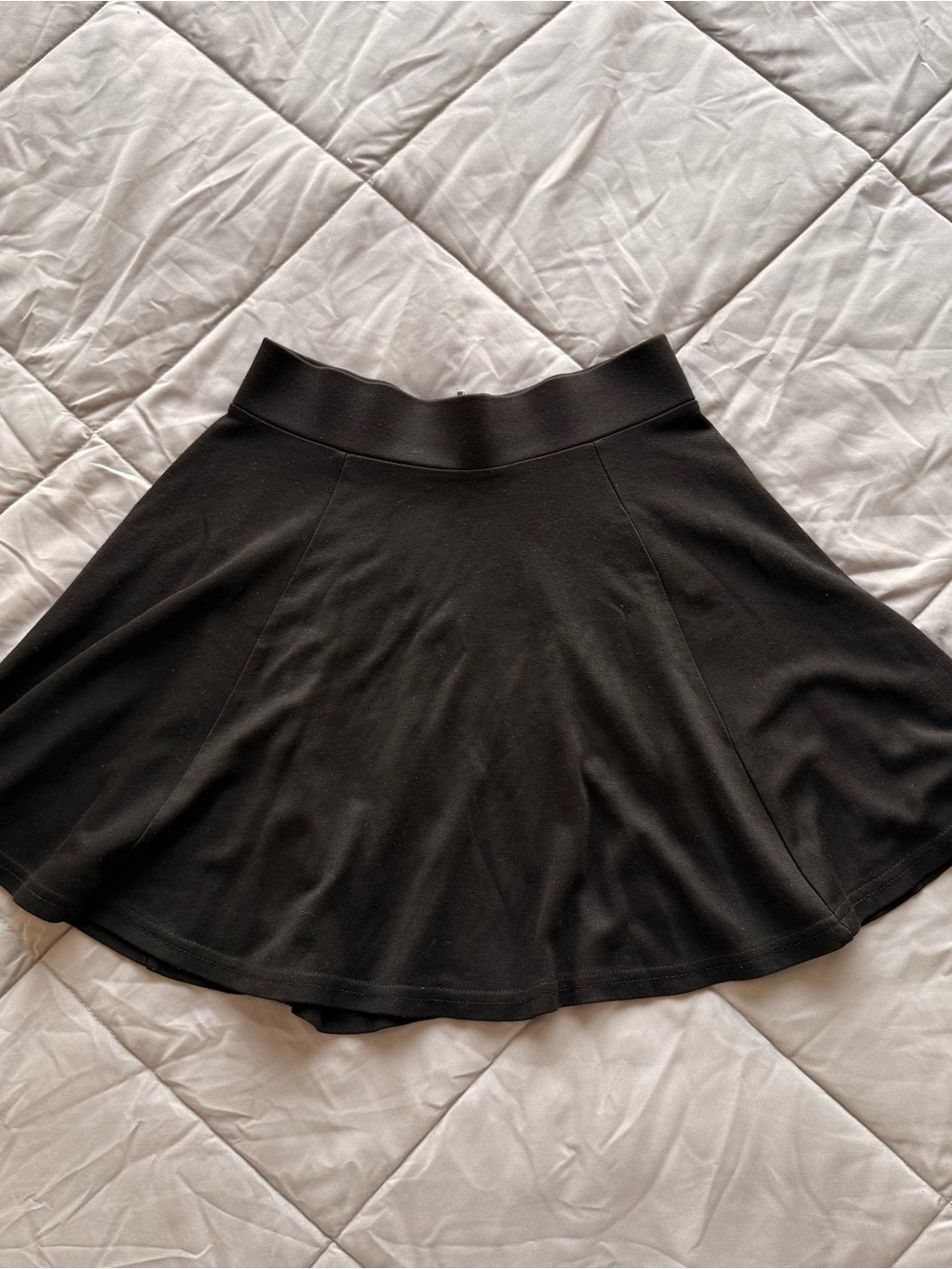 H&M Black Flared Skater Skirt
